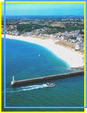 Vue générale de la plage